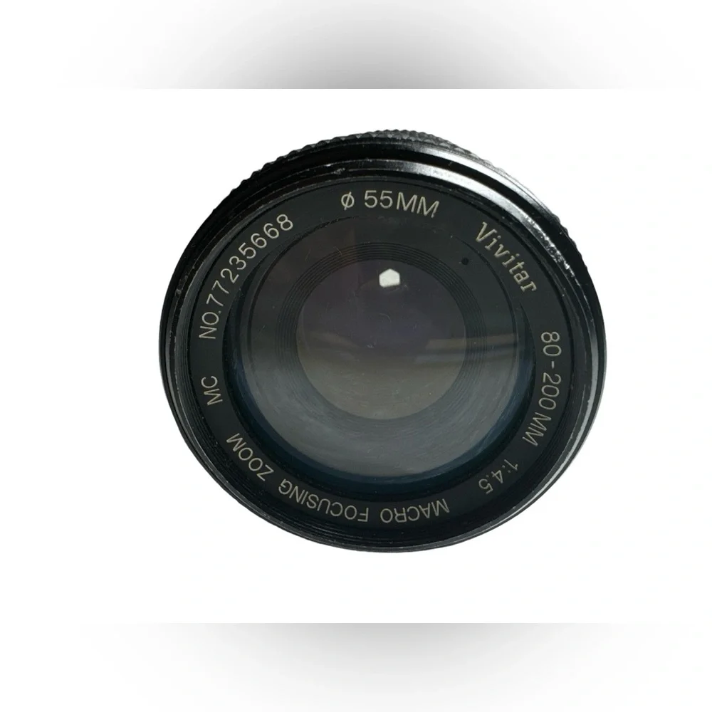 🔥 Vivitar 80-200mm f/4.5 55mm MC Macro Focusing Zoom Lens w/ Case 🔥